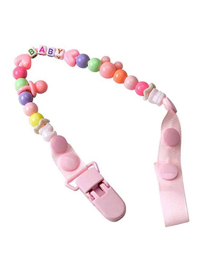Baby Beads Chain Rope Anti-Drop Pacifier Clip Teether Nipple Holder Leash