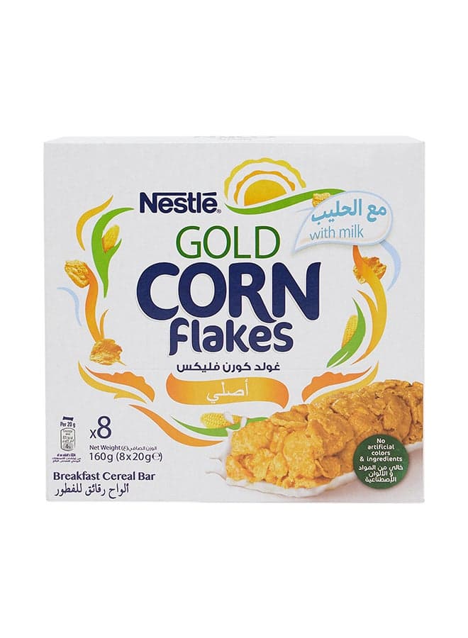 Gold Cornflakes Cereal Bar 20grams Pack of 8