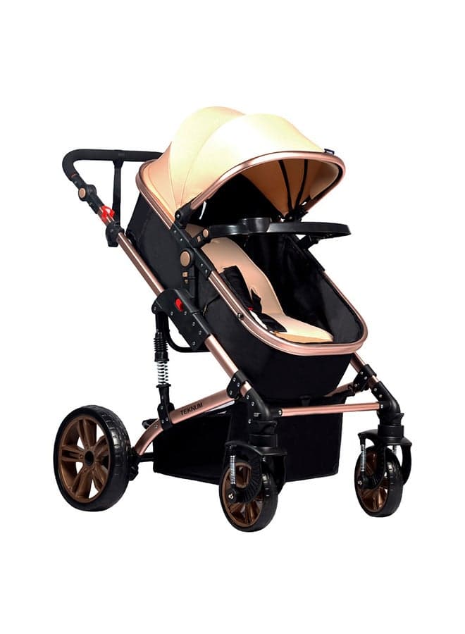 3 In 1 Pram Stroller - Multicolour