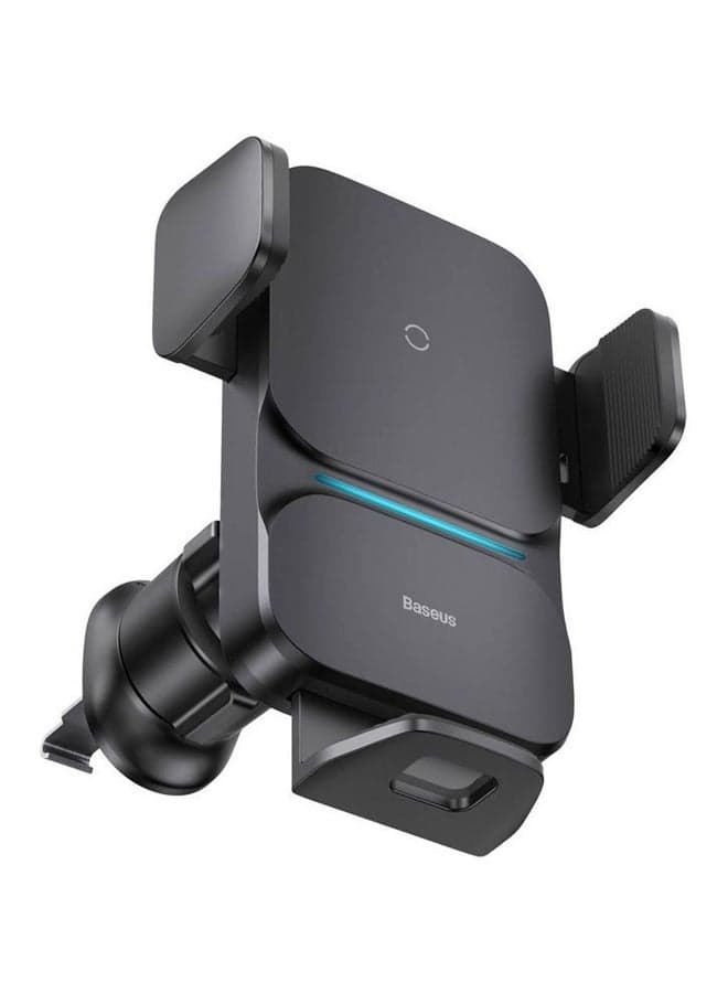 Auto Alignment 15W Max Wireless Charger Car Phone Holder Qi-Certified Compatible with iPhone 14 Pro Max, 14/13/13 Pro Max/12/11/XS/XR/X, Galaxy S23/S22/S10/Note10 Black