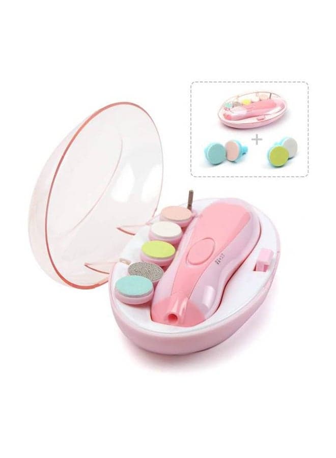 6-In-1 Electric Nail File Trimmer Tool Set With LED Light For Children