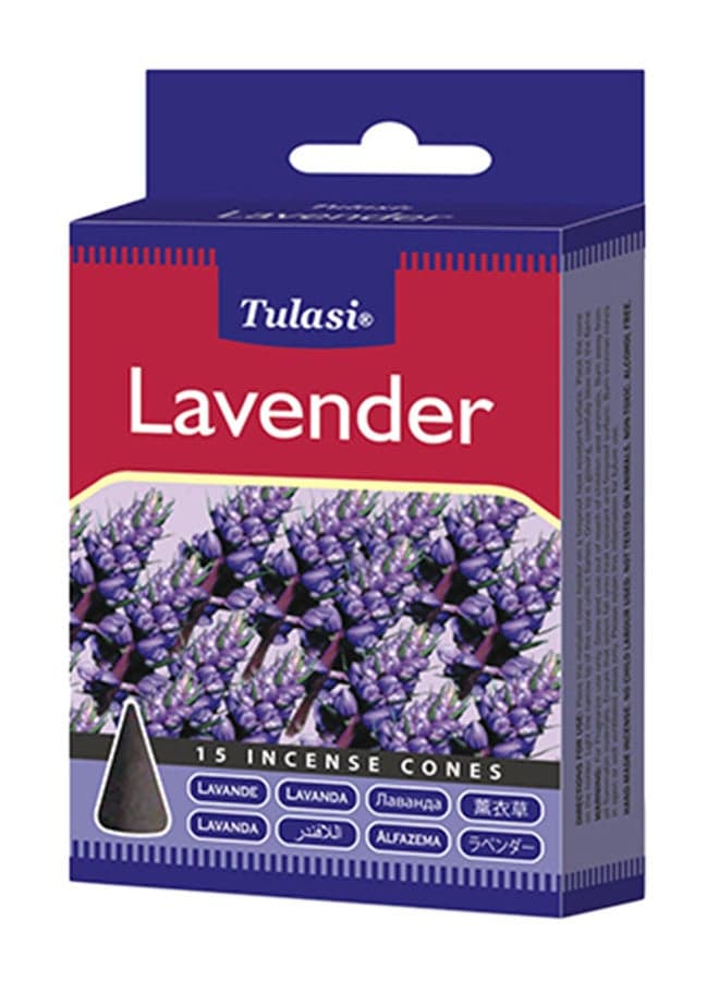 15-Piece Incense Dhoop Cone Lavender