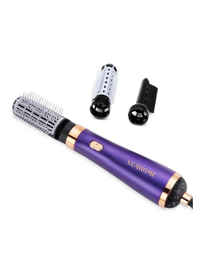 3-in-1 Hair Dryer Brush Purple