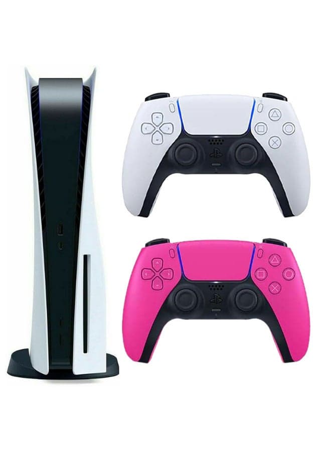 Play Station 5 Console (Disc Version) With Extra Wireless Controller - Pink