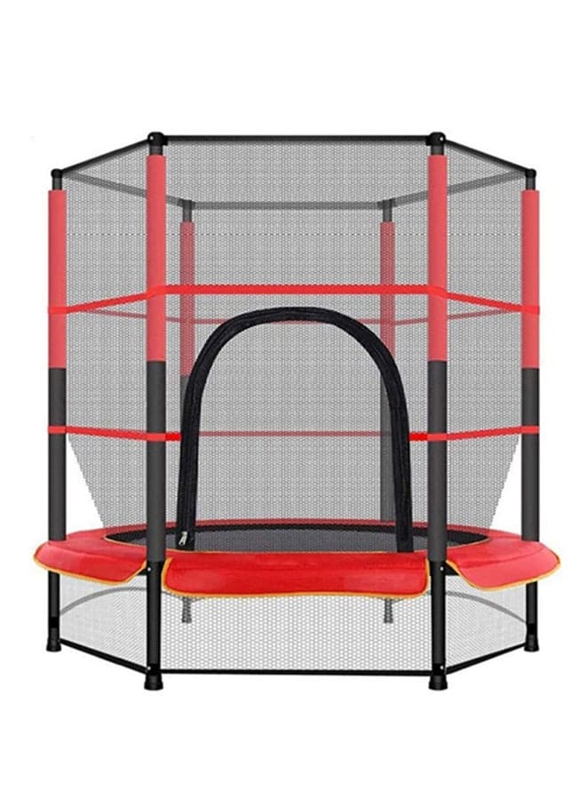 Trampoline 5.5 Feet Waterproof Comfortable Breathable Full Enclosured Portable Jumping 140x140x160cm
