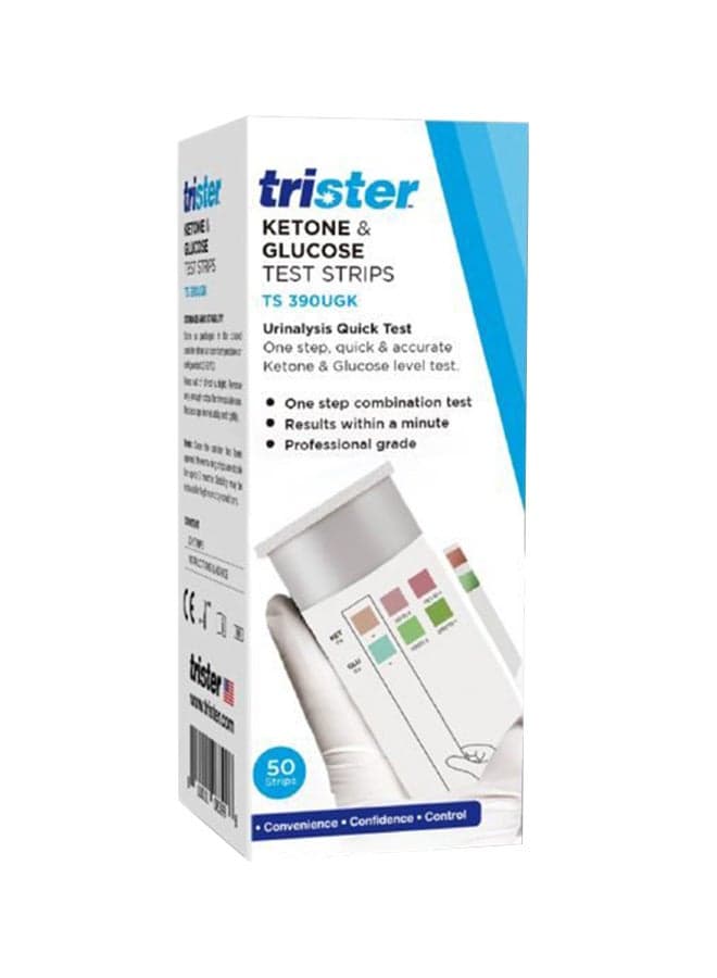 Ketone & Glucose Test Strips 50’S TS-390UGK