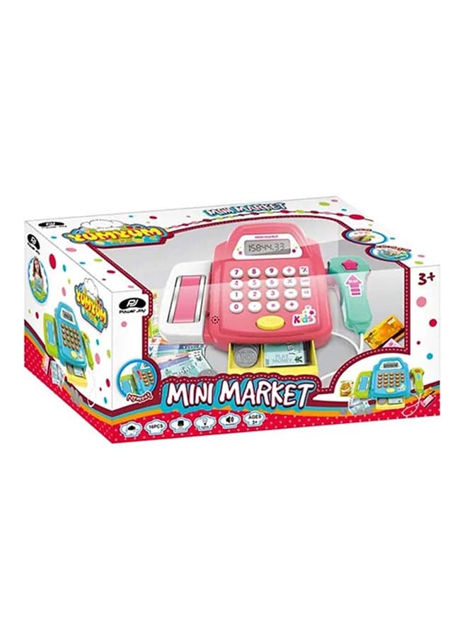 Power Joy 16 - Piece Yumyum Mini Market Cash Register – Toy for Kids Ages 3+