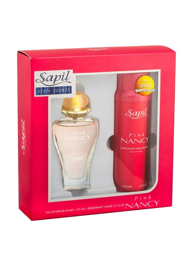 Pink Nancy Gift Set (Pink Nancy EDP & Pink Nancy Deodorant ) Pink Nancy EDT (50 ml), Pink Nancy Deodorant (150 ml)