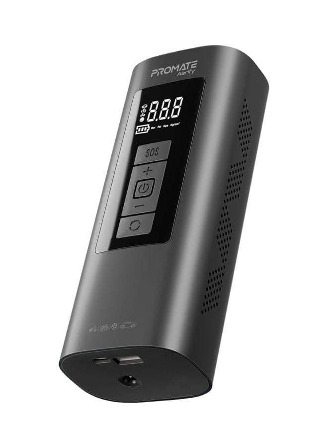 Portable Air Compressor, 4-In-1 Compact Electric Air Pump With Power Bank, 150Psi, Led Light, Sos Function, Safety Hammer And Built-In Tpms For Car Tires, Usb-Powered Smartphones, Aerify