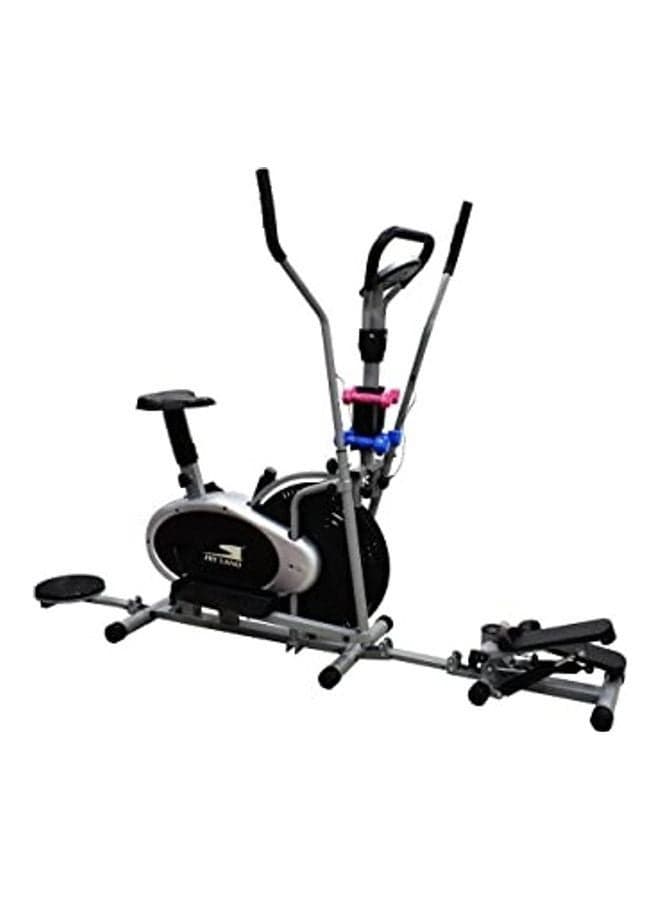 Fitness 5-In-1 Exercise Bike With Twister, Stepper And Dumbbells EM-1133