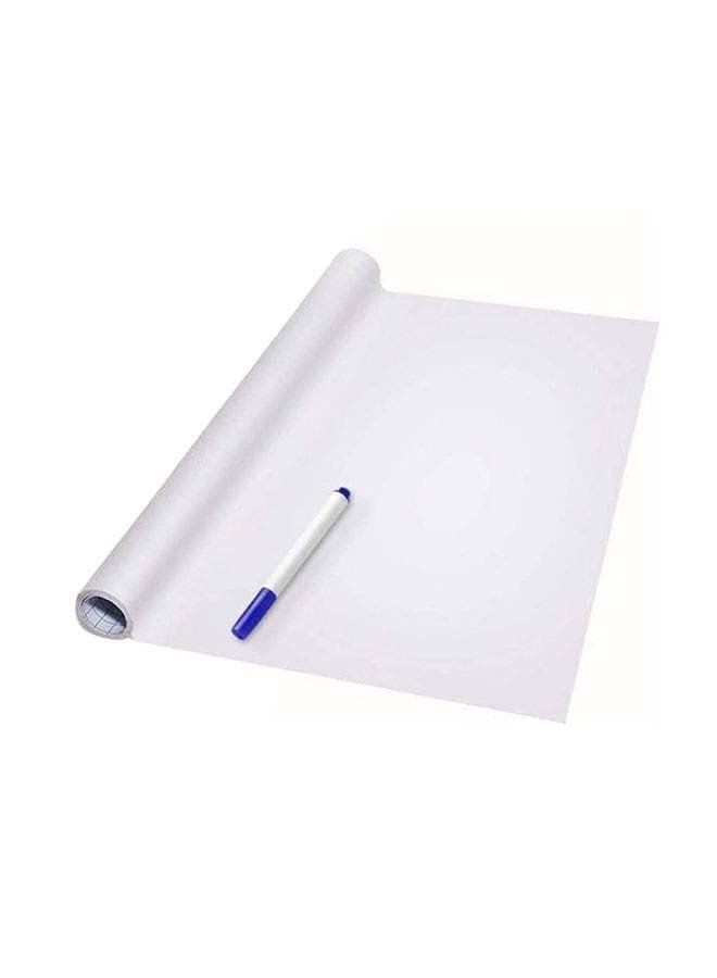 Thickened Waterproof Removable Dry Erase Self-Adhesive Whiteboard Sticker White