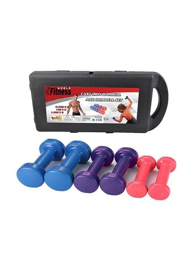 Dumbbell Set for Weight Lifting Exercises with Bag 6kg 6kg