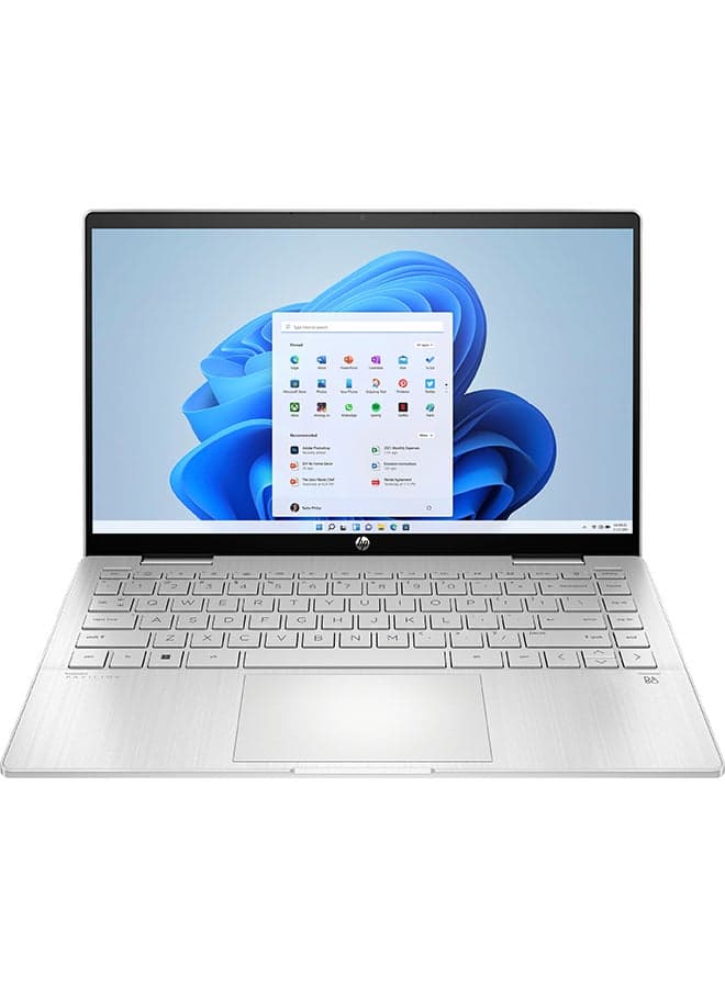 (Upgraded Version) Pavilion x360 Convertible 2-In-1 Laptop With 14-Inch Display, Core i5 Processer/8GB RAM/512GB SSD/Intel Iris XE Graphics English Natural Silver