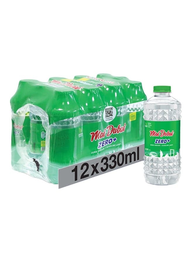 Zero Plus Zero Sodium And Alkaline Water 330ml Pack of 12