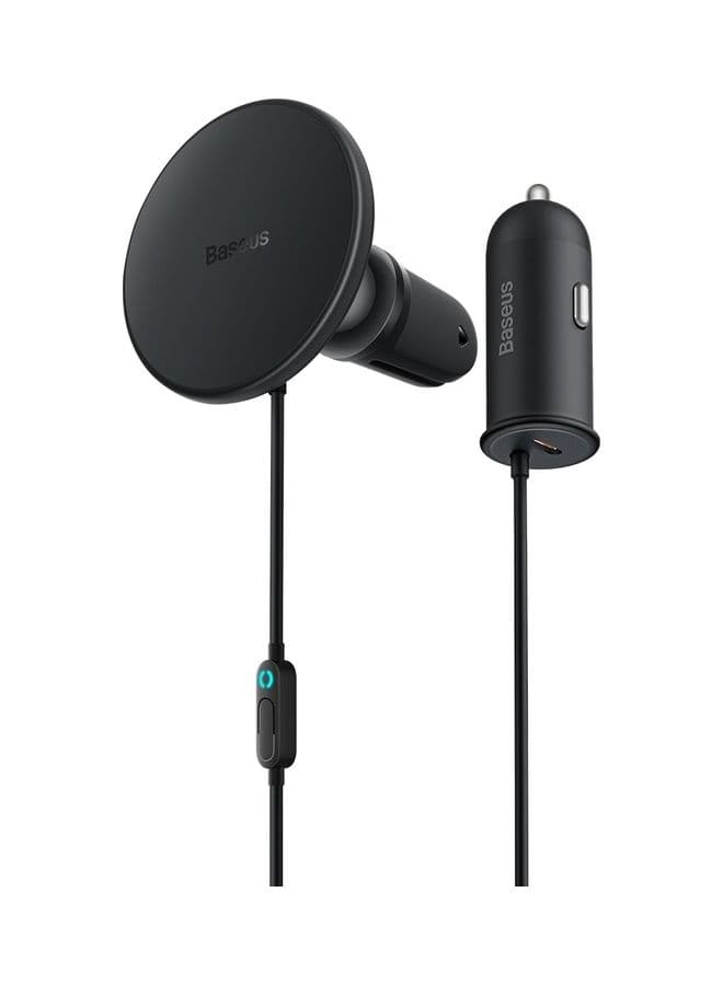 Magsafe Car Mount Charger 15W, Car Mount for iPhone Wireless Fast Charging, Magnetic Car Phone Mount Holder for Magsafe Charger Vent Mount Fits iPhone 15 Pro Max Plus 14 13 12 MagSafe Case Black