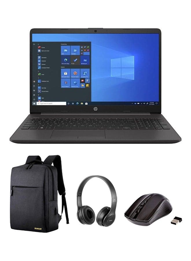 (Upgraded Version) 2022 Newest 250 G8 Business Laptop With 15.6-Inch Display, Celeron N4020 Processor/4GB RAM/128GB SSD/Intel UHD Graphics/Windows 11 With Laptop Bag +Wireless Headphone And Mouse English Black