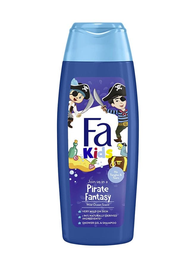 Kids Shower Gel And Shampoo Wild Ocean Scent 250ml