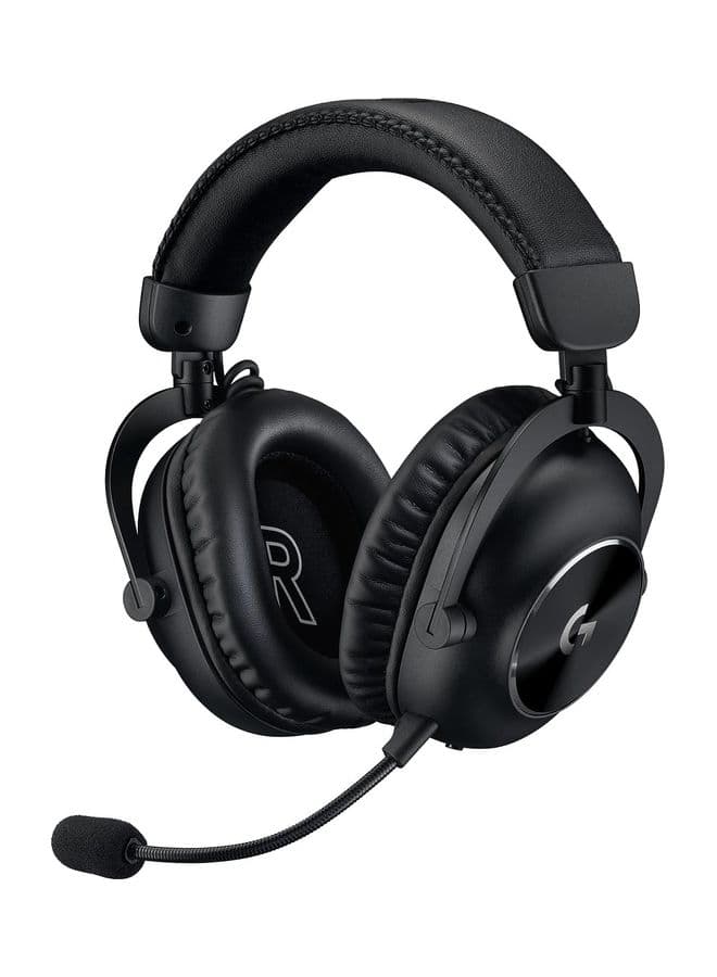 Logitech G PRO X 2 LIGHTSPEED Wireless Gaming Headset, Detachable Boom Mic, 50mm Graphene Drivers, DTS: X Headphone 2.0—7.1 Surround, Bluetooth/USB/3.5mm Aux, for PC, PS5, PS4, Nintendo Switch - Black I 65236