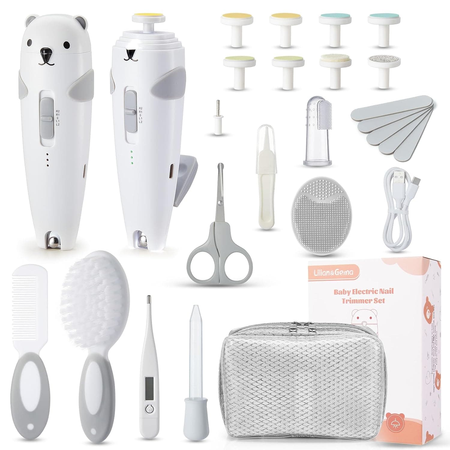 The Honest Company Babe's Mini Must Haves Gift Set | Travel Size Lavender Shampoo + Body Wash (2 fl oz), Face + Body Lotion (1 fl oz), Organic All Purpose Balm (.75 oz), Reusable Pouch