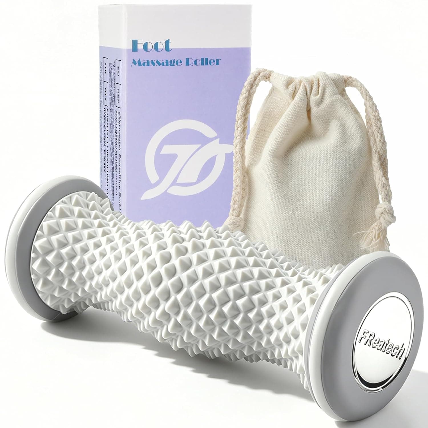 Cellulite Massager, Manual Circular Foam Roller, 360° Deep Tissue Massager for Legs, Thighs, Neck, Back, Detachable Fascia Muscle Roller Tool for Muscle Relaxation & Cellulite Relief