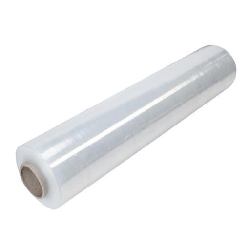 HAFF Plastic Wrap Roll 50cm width,1 Kg with 300g Core Made in Saudi Arabia, Stretch Film Roll for Packaging, Transport, Heavy Duty Pallet Wrapping, Industrial, Furniture Clear Transparent