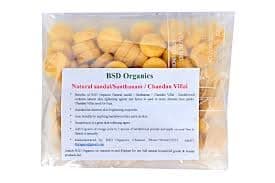 BSD Organics Natural sandal/Santhanam/Chandan Villai for Puja, Skin care & more - 100 grams