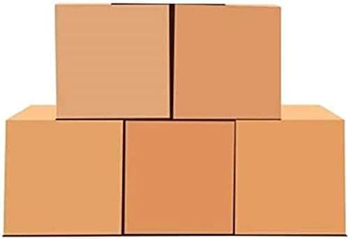 ECVV [5pack] Carton box, Cardboard, for moving shipping and packing Double Wall 100% Recyclable Corrugated Cardboard Moving Boxes (41x33x33cm)