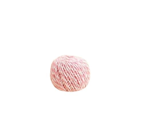 Twine, 1 Rolls 1.5mm ,DIY Crafts, Picture Display and Embellishments, Festive Twine for Gift Wrapping (Each 229 Feet),Pink White