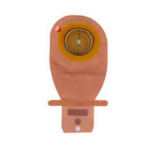 Assura 1-Piece Wide Outlet Drainable Pouch Cut-to-Fit Non-Convex 3/8" - 2-3/4", Opaque - 10 Each / Box
