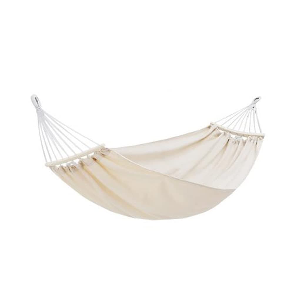 Outdoor Hammock Anti-rollover Travel Camping Portable Hammock Hanging Chair Outdoor Portable Camping Travel Equipment (Color : White, Size : 190 * 150cm)