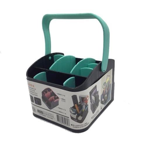 Pen Holder and Multi-Tool Organizer with Handle – Office Stationery Storage Basket