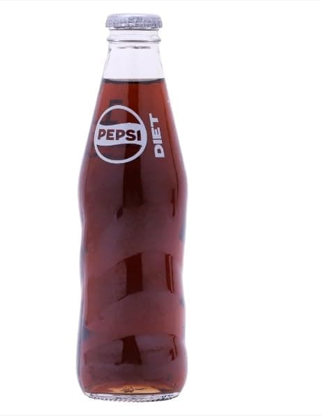 Pepsi Diet Soft Drink, Glass Bottle, 245 ml