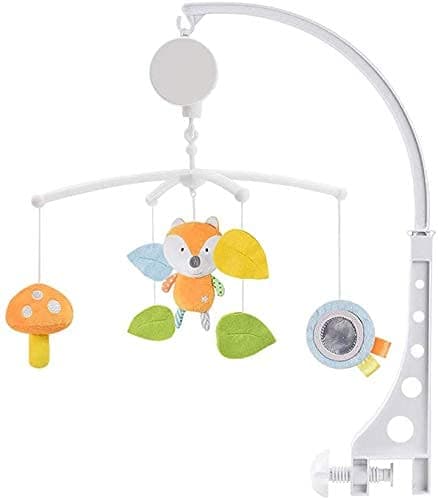 Baby Musical Cot Toy, Universal Nursery Baby Cot Bed Mobile Cute Music Activity Crib Stroller Soft Toys for Newborn Infant Toddler