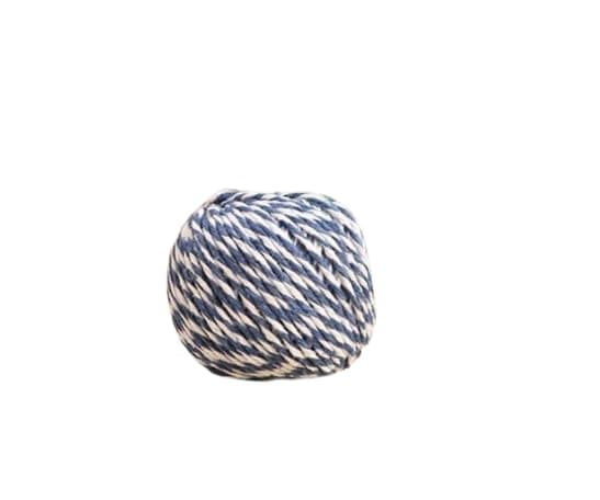 Twine, 1 Rolls 1.5mm ,DIY Crafts, Picture Display and Embellishments, Festive Twine for Gift Wrapping (Each 229 Feet),Blue White