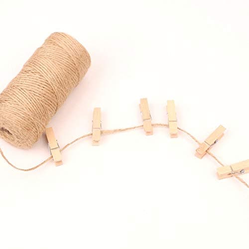100 Meters Natural Jute Twine Burlap String Hemp Rope Wedding Gift Wrapping Cords Thread DIY Scrapbooking Florists Craft