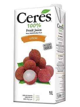 LITCHI FRUIT JUICE "CERES" (CARTOON OF 12 PACKS)
