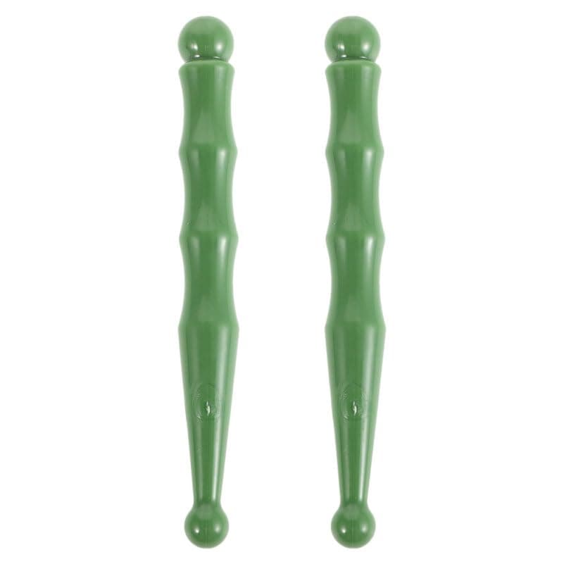 Ipetboom 2pcs Pressure Point Massage Stick Gua Sha Massage Tool Resin Acupressure Pen for Facial and Foot Relaxation