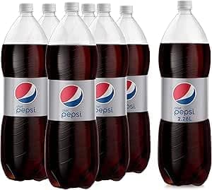 Pepsi Diet Soft Drink, 6 x 2 Ltr