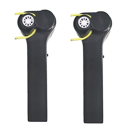 2 Pcs New String Handheld String Launcher, Zip Rope Propeller, Decompression Toys, Interesting Gifts for Children, Tiktok Creative Rope Thruster Electric Toy for All Ages (2 pcs Black)