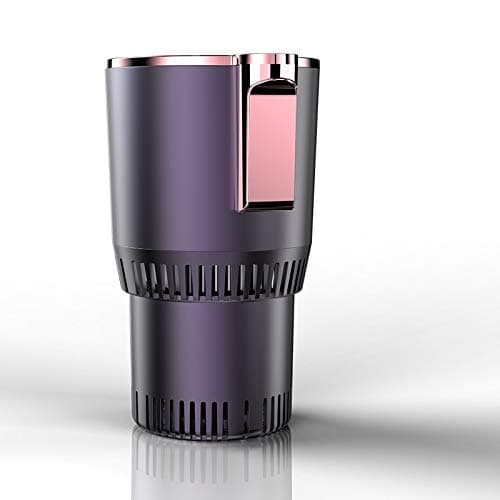 Raitron Heating Cup Car Electric Kettle Car Heating Water Cup Car Travel Cup Dual Cooling sturdy Tools (Color : Black)(Dark Purple)