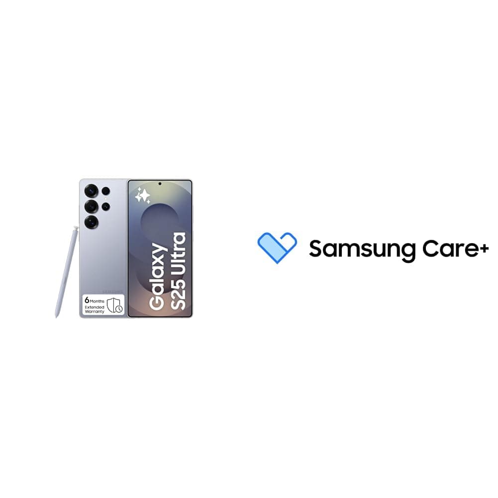 Samsung Galaxy S25 Ultra AI Phone, 512GB Storage,Titanium Silverblue(KSA Version) [Amazon Exclusive]with Samsung Care+ 2Y Accidental Damage for S edge, S Ultra smartphones [Digital Code]