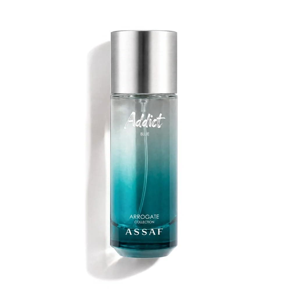 ASSAF Addict Blue Eau de Parfum 125ml for Men – By Jordi Fernandez | Bergamot & Orange Opening | Geranium & Orange Blossom Heart | Dry Amber & Tonka Bean Base | Long Lasting