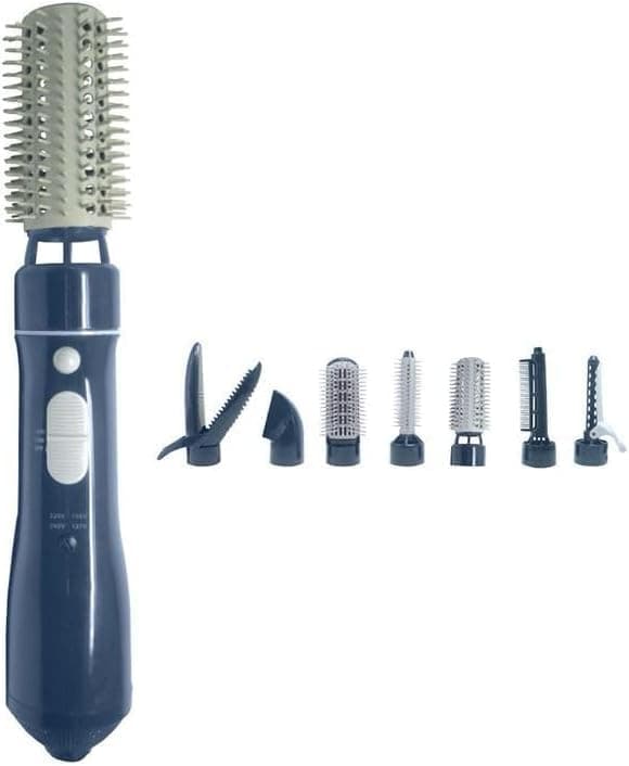 مصفف شعر 7 في 1 من دينكس، تجفيف سريع 800 واط، ملحقات متعددة، DX1358