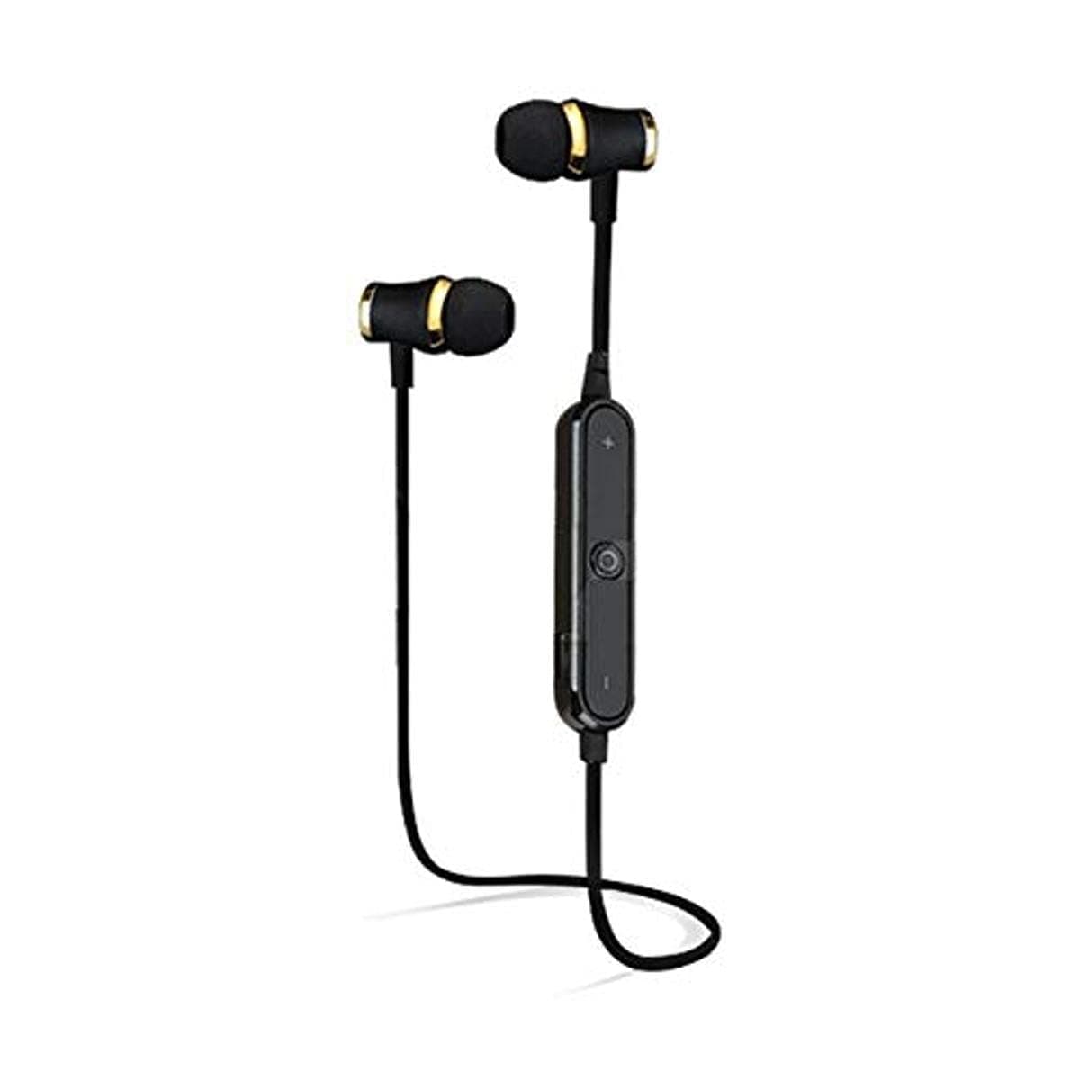 Bluetooth Earphones Ring for Alcatel 1 2019 Smartphone Wireless Remote Hands-Free In-Ear Headphones (Black)