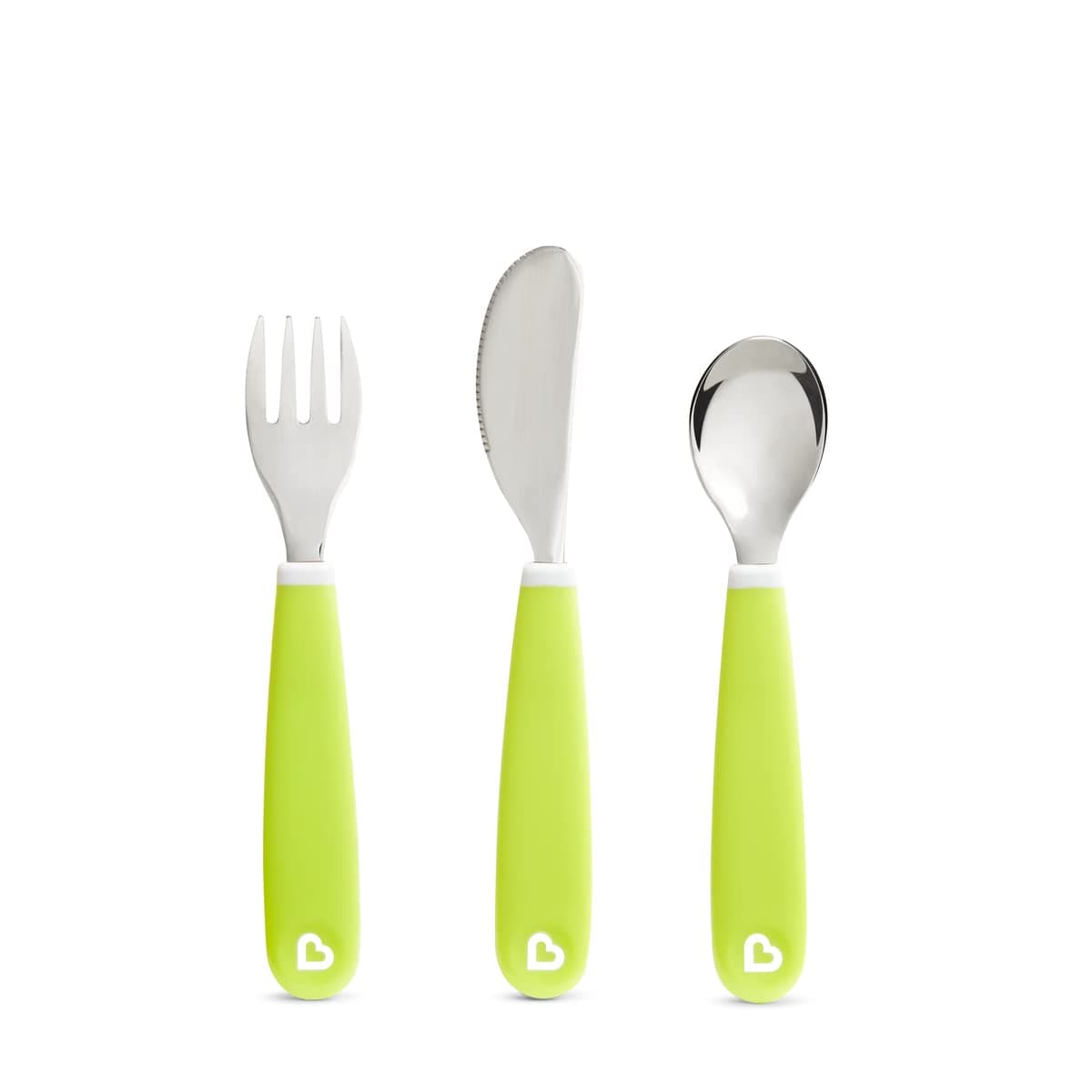 Munchkin - Splash Fork Knife Spoon 3pk -Green