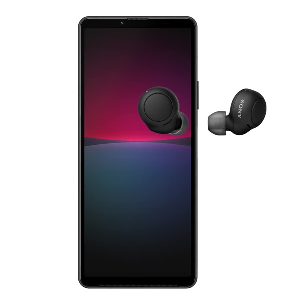 Sony Xperia 10 IV - 6 Inch 21:9 Wide OLED display - Triple Lens Camera - 3.5 mm audio jack - 5000mAh - 161g - SIM free - Dual SIM hybrid - Black, One Size