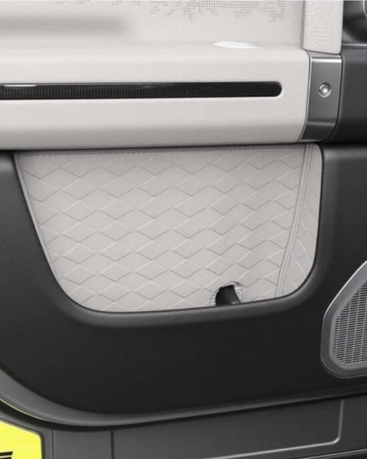 Car Door Storage Mats for Jetour G700 2025+, Leather Waterproof Interior Protection, 4 Doors Front and Rear, Orange (White)