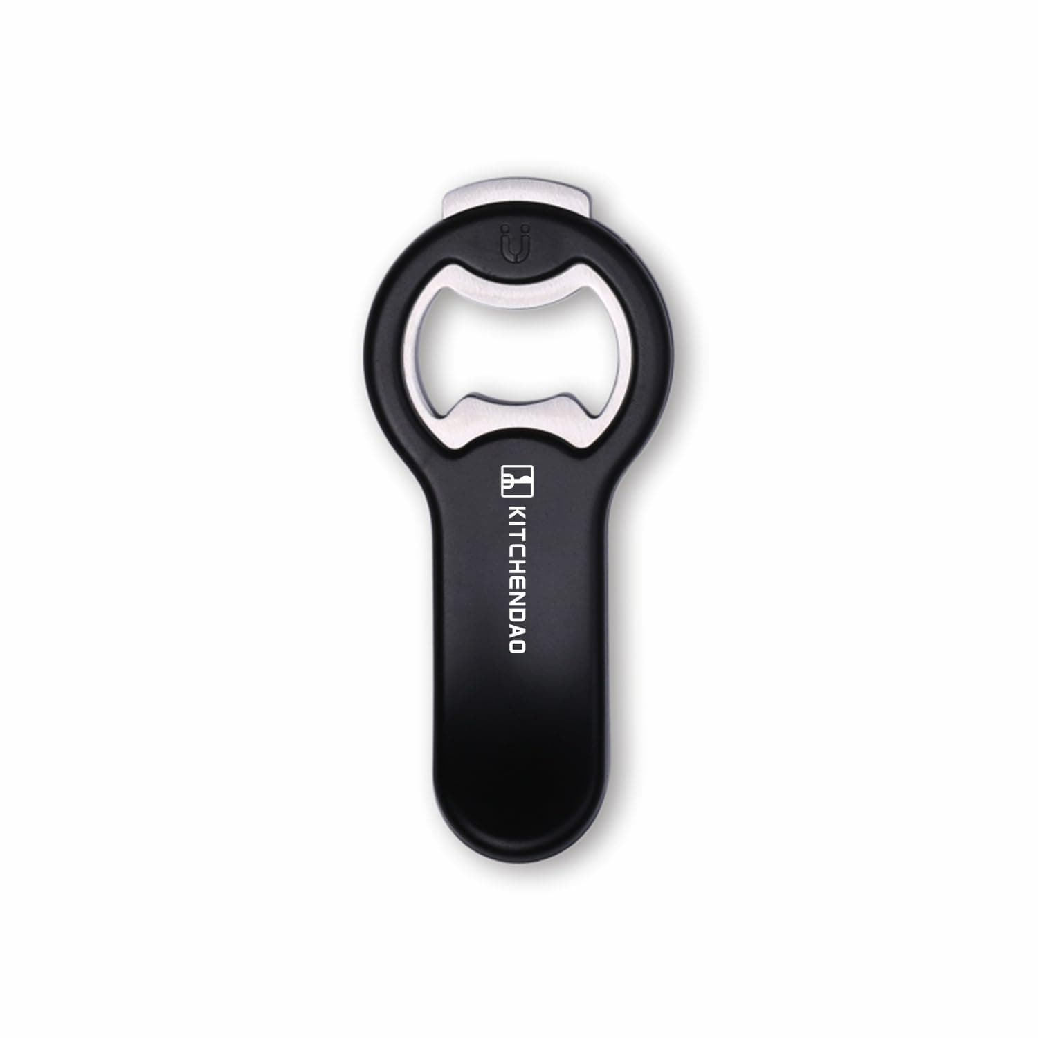 كيتشندو فتاحة زجاجات بيرة مغناطيسية 2 في 1 للثلاجة والسيارة الترفيهية مع حامل غطاء - فتاحة علب الصودا البوب يمكن لصقها على الثلاجة لسهولة التخزين مع مغناطيس، هدية للرجال والزوج والأب - عبوة واحدة