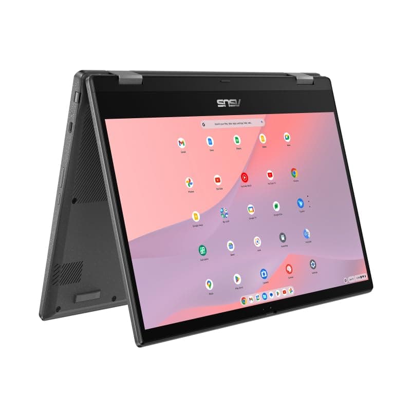 ASUS Chromebook CM14 Flip CL1402FM2A Laptop, 14-Inch Full HD (MediaTek Kompanio 520, 4GB RAM, 64GB eMMC, ChromeOS) QWERTY Touch Screen Pen + 3 Months Google AI Pro with Gemini Pro and