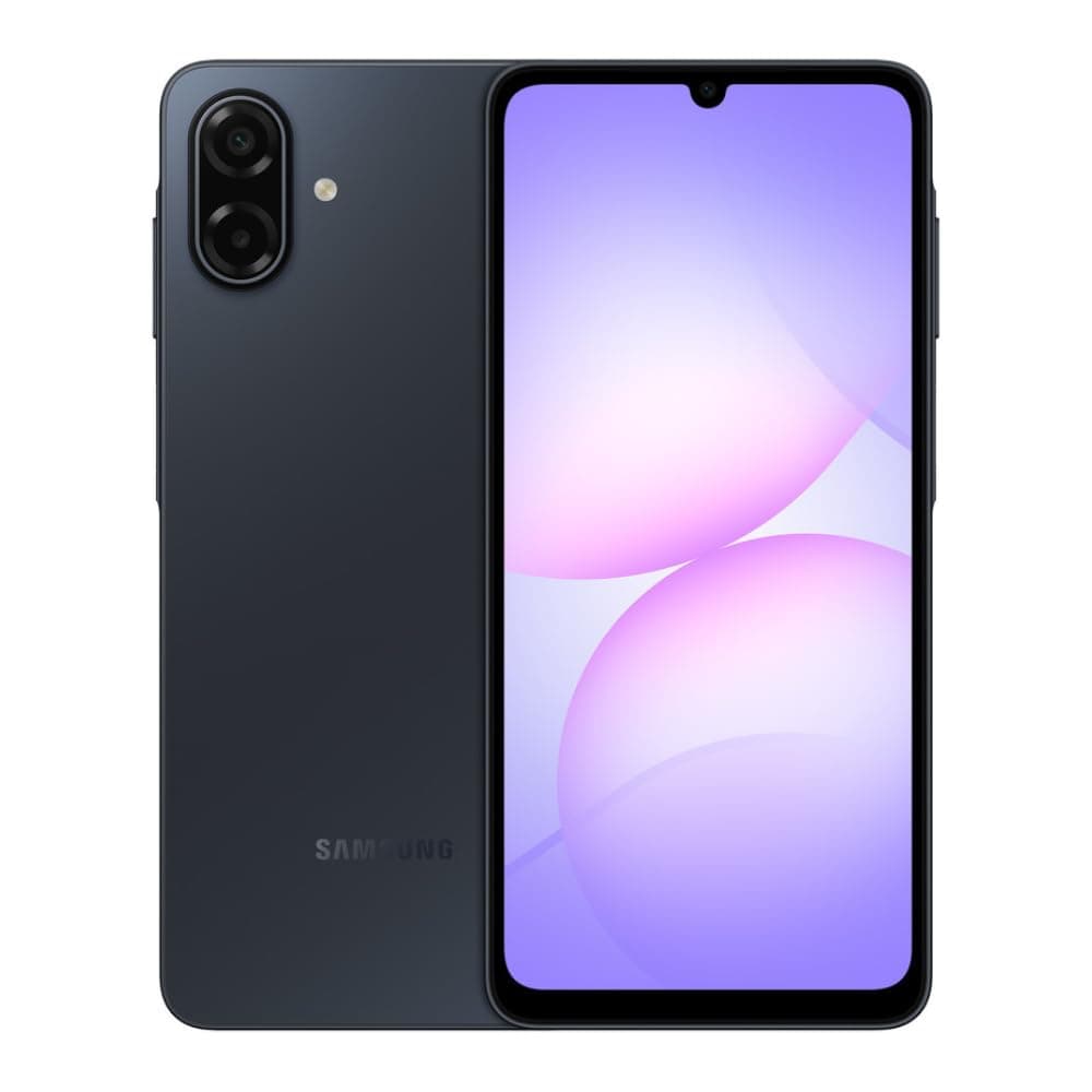 سامسونج A07 ثنائي الشريحة أسود 6 جيجابايت رام 128 جيجابايت 5G - إصدار الشرق الأوسط